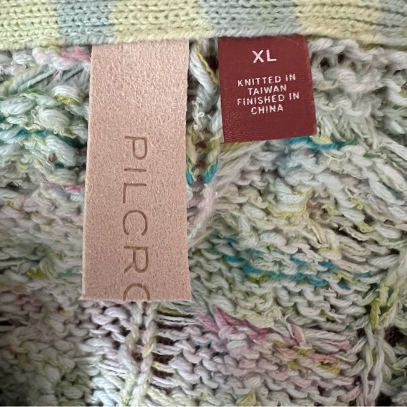 PILCRO Oversized Cable-Knit Sweater Top Chunky Sz XL Tunic Anthropologie Boho - Picture 9 of 11